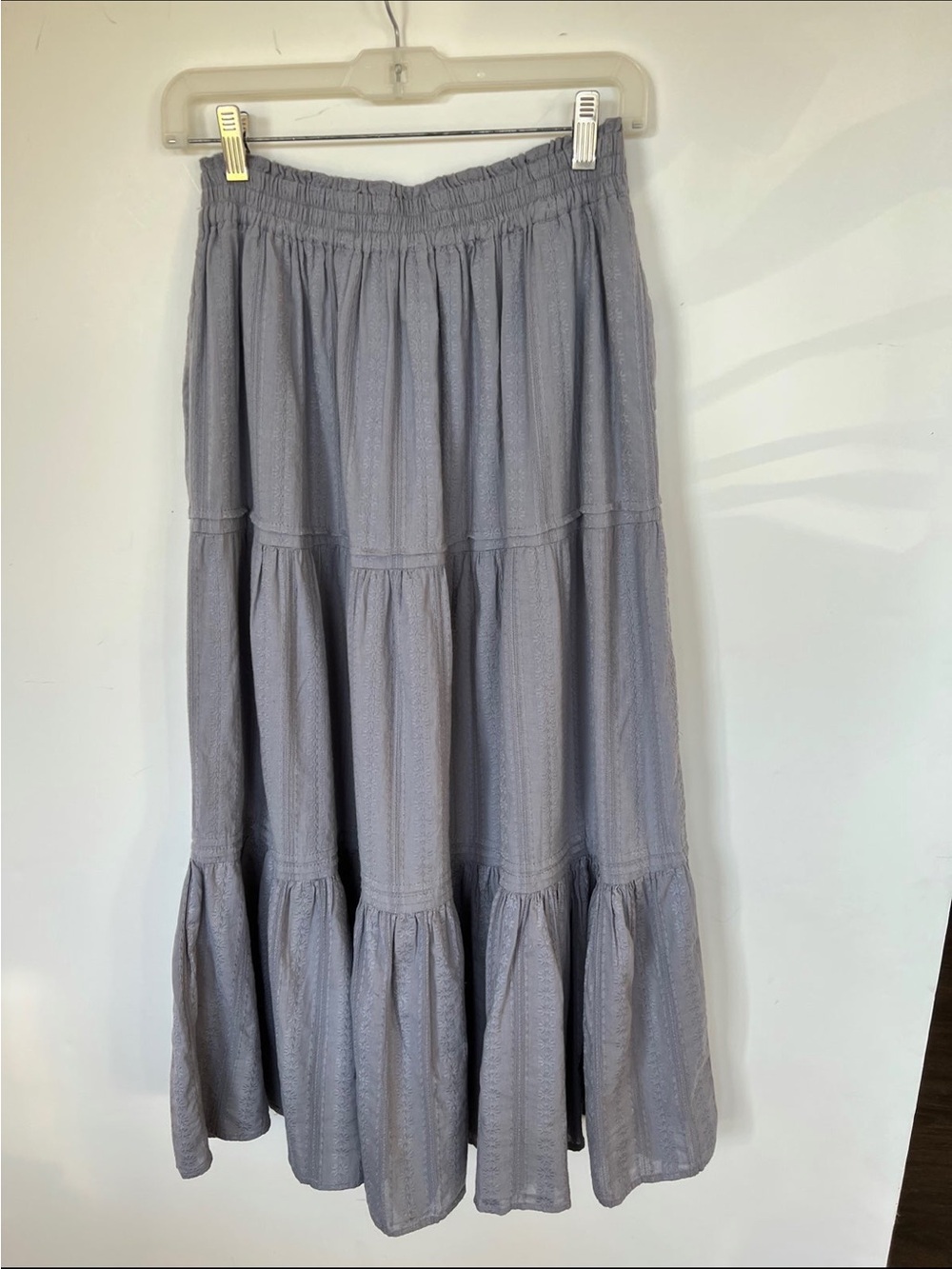 Universal Thread Dusty Blue Tiered Midi Skirt